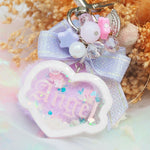 Clear Angel Heart Charm A