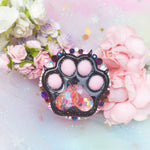 Lady Black Panther Jewel Claw Poof Paw Phone Grip