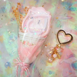 Pastel Pink Secret World Bouquet with detachable Charm