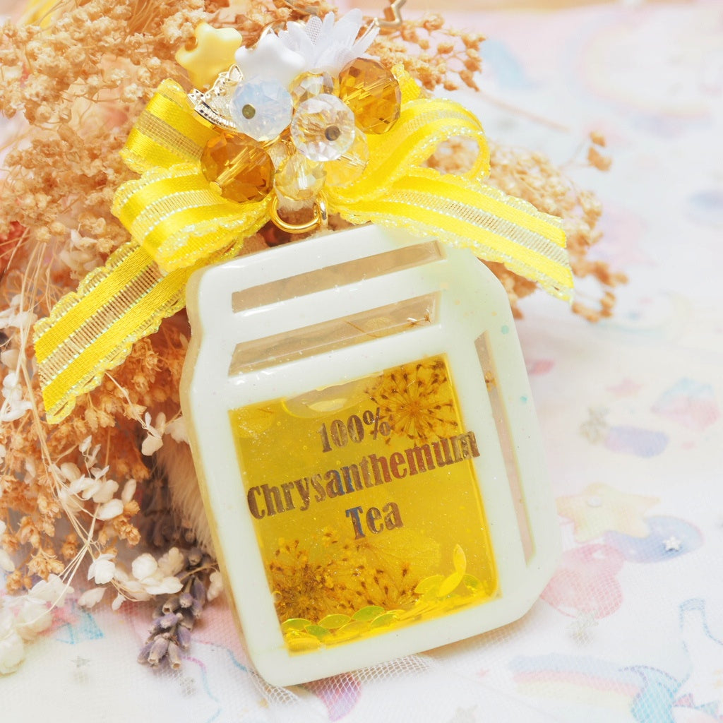 Chrysanthemum Tea Carton Charm