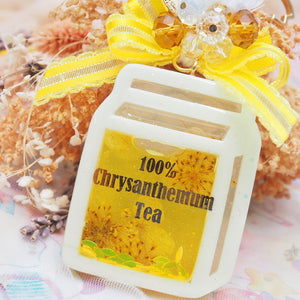Chrysanthemum Tea Carton Charm