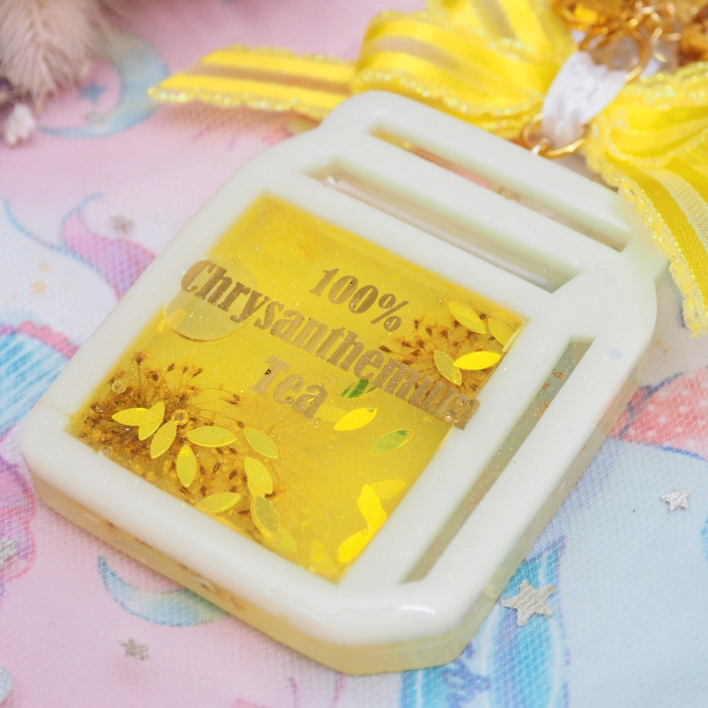 Chrysanthemum Tea Carton Charm