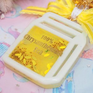 Chrysanthemum Tea Carton Charm