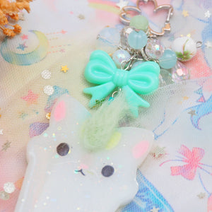 Haku Boba Non-shaker Charm with felted tail