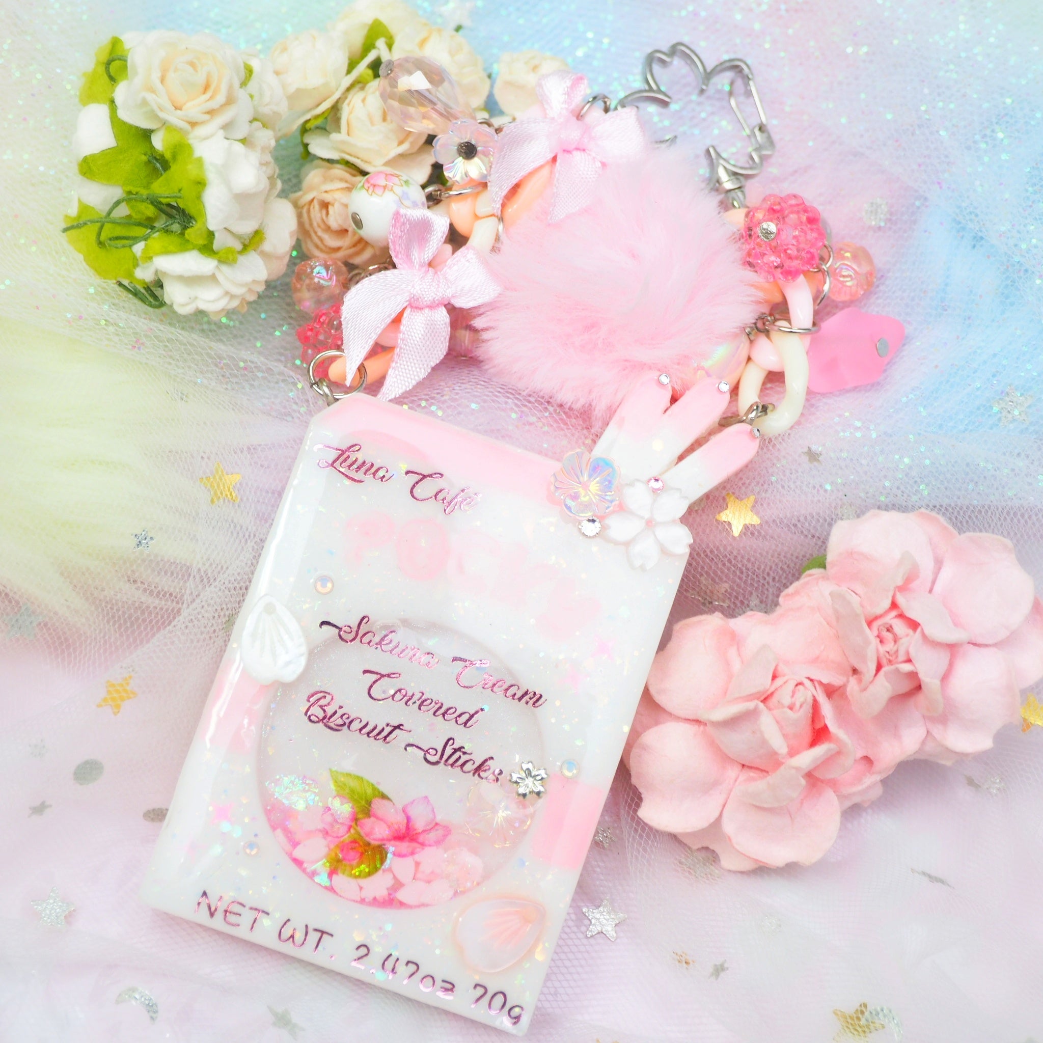 Sakura Cream Chunky Pocky Charm