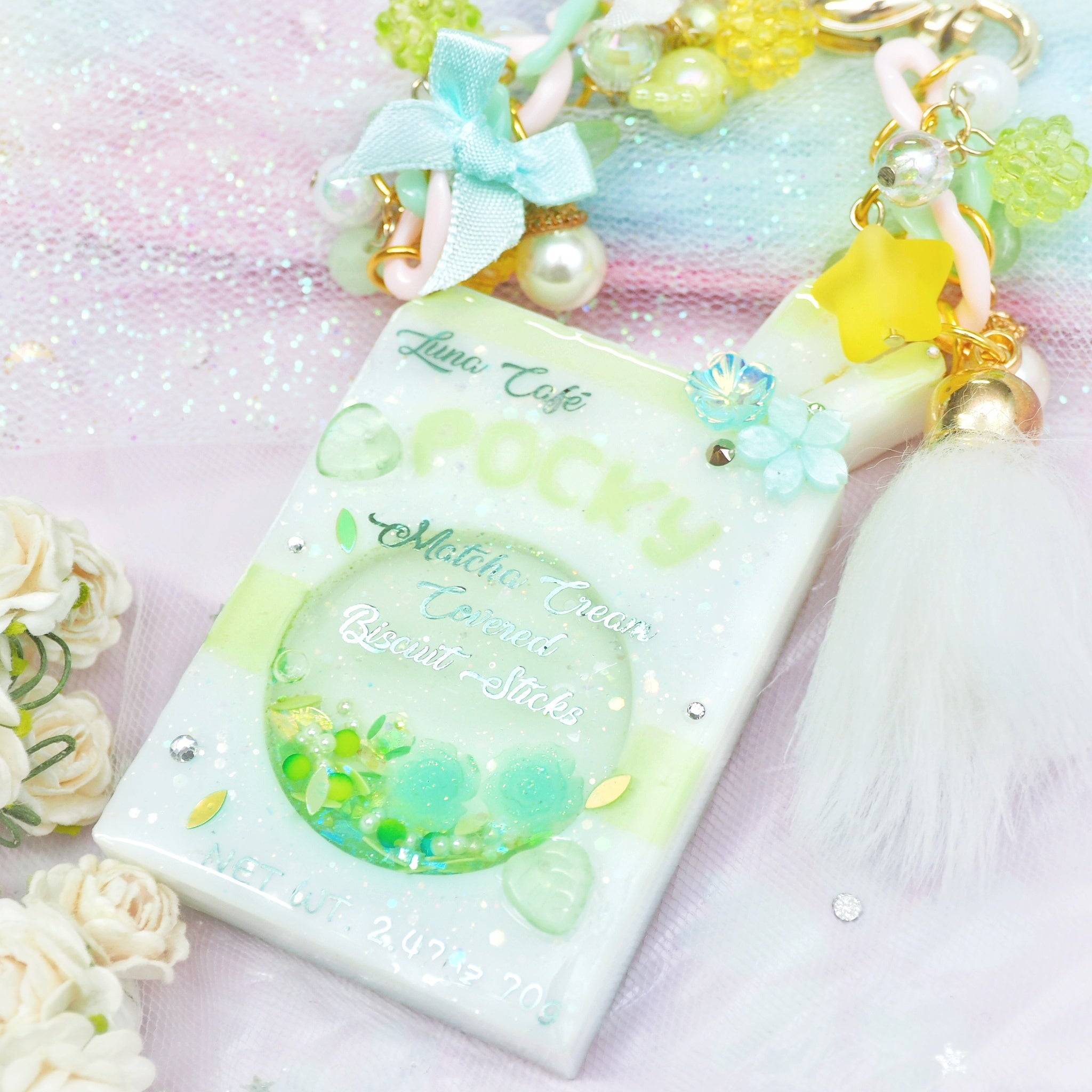 Matcha Cream Chunky Pocky Charm