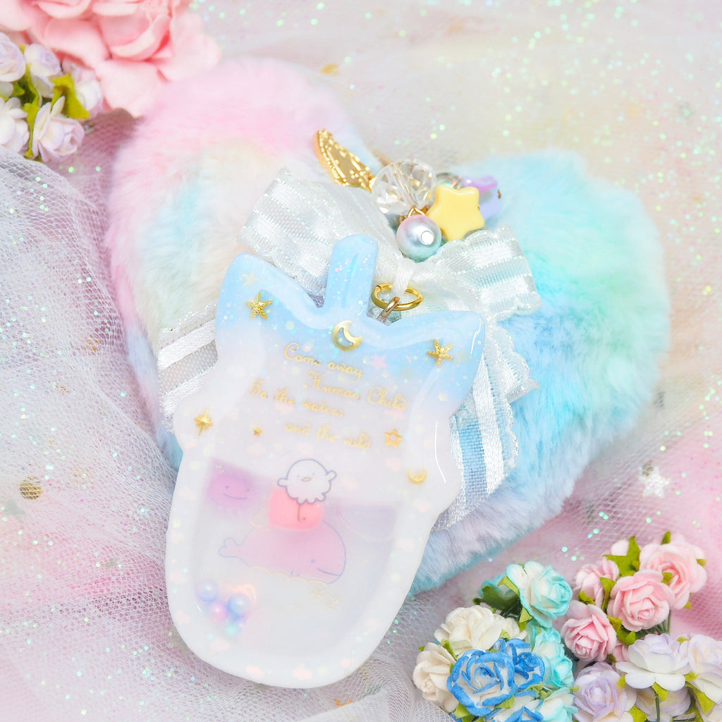 Sunset Jinbe Cat Ears Boba Charm