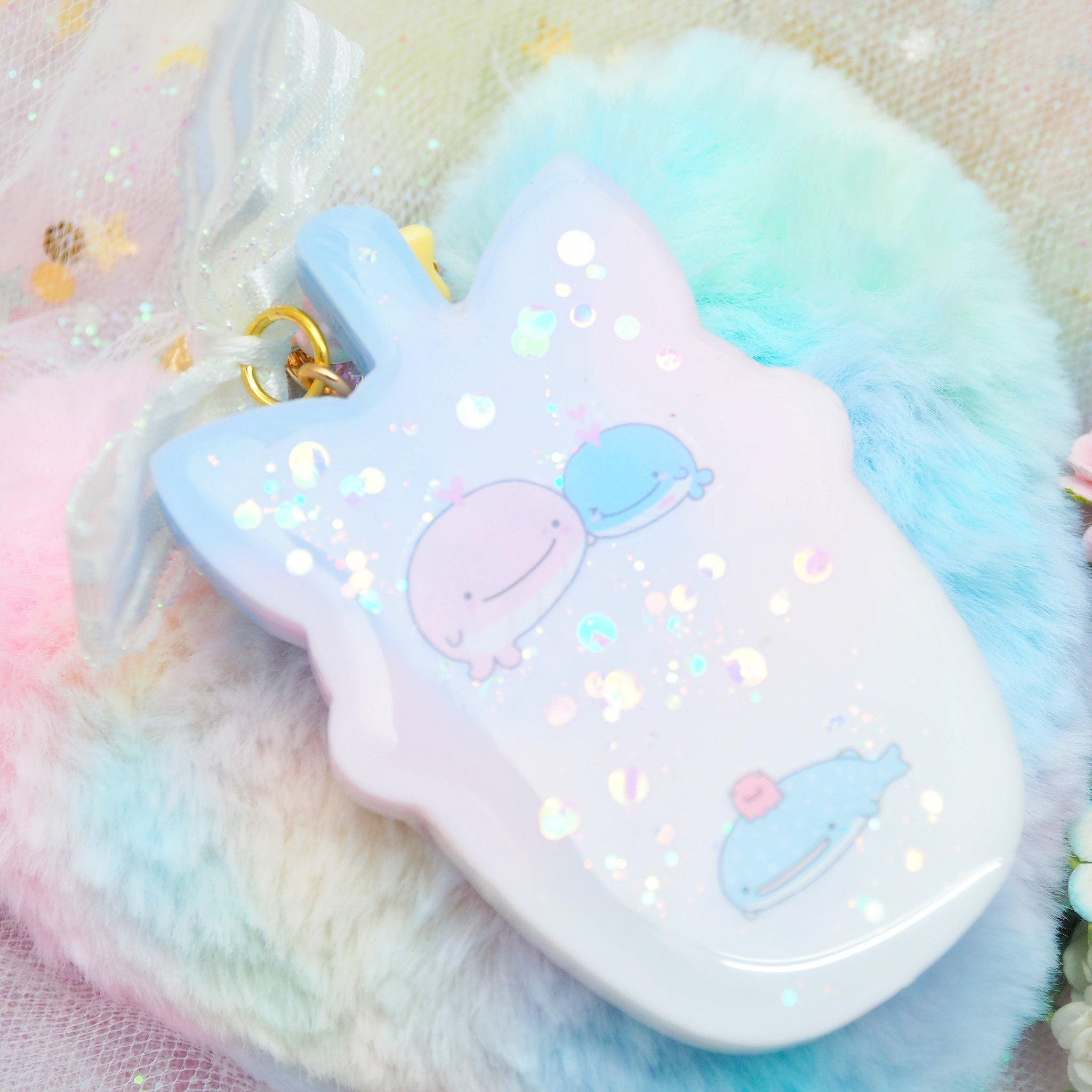 Sunset Jinbe Cat Ears Boba Charm