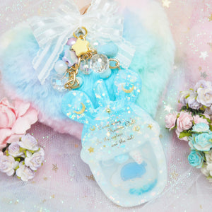 Blue Skies Jinbe Bunny Ears Boba Charm