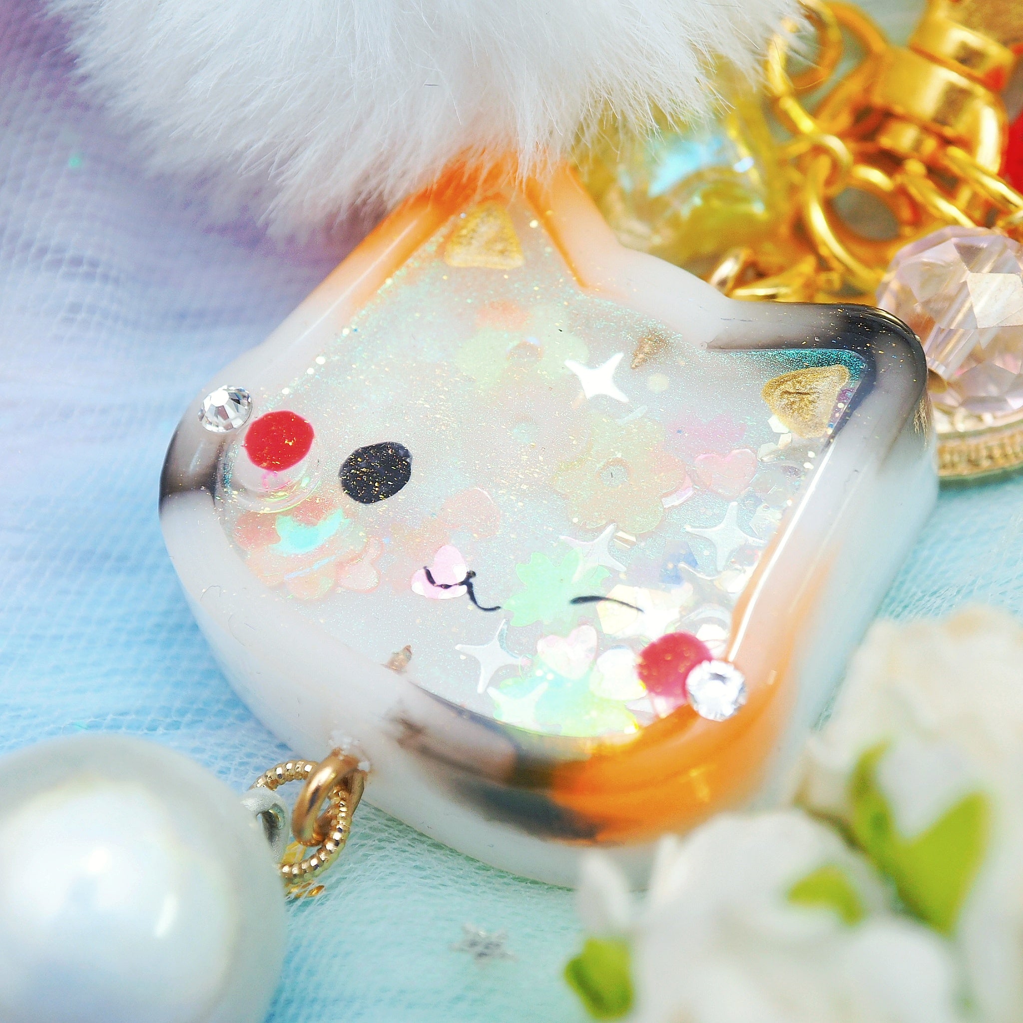 Jingle Meow Calico Cat Charm