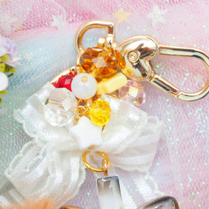 Floral Brew Calico Cuppa Shaker Charm