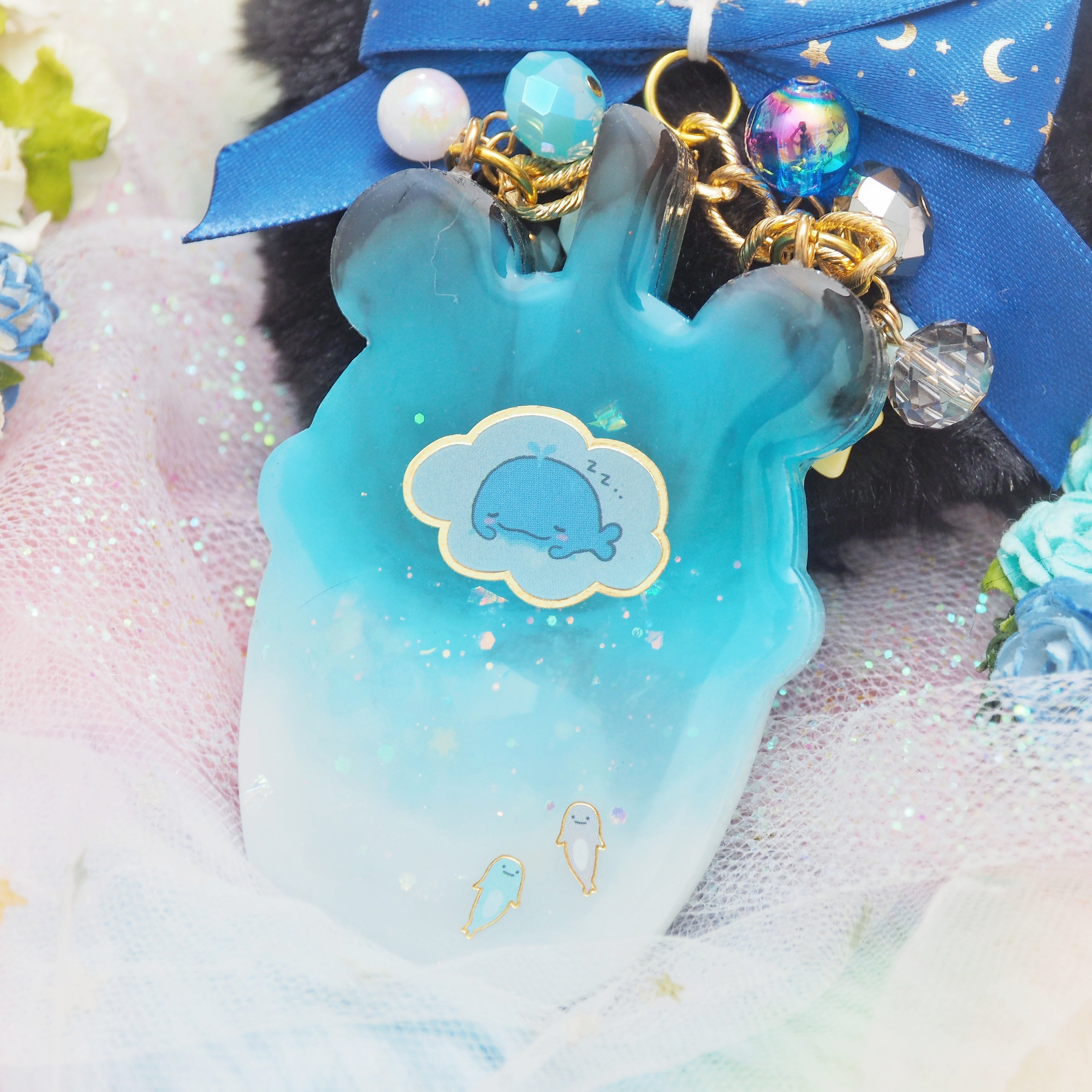 Night Skies Jinbe Bear Ears Boba Charm
