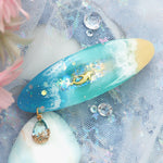 Laguna Seafoam Oval Barrette Clasp