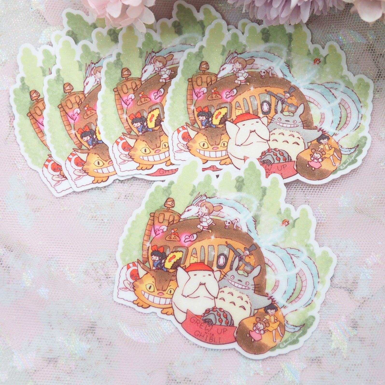 Grew Up with Ghibli - Shimmery Sticker