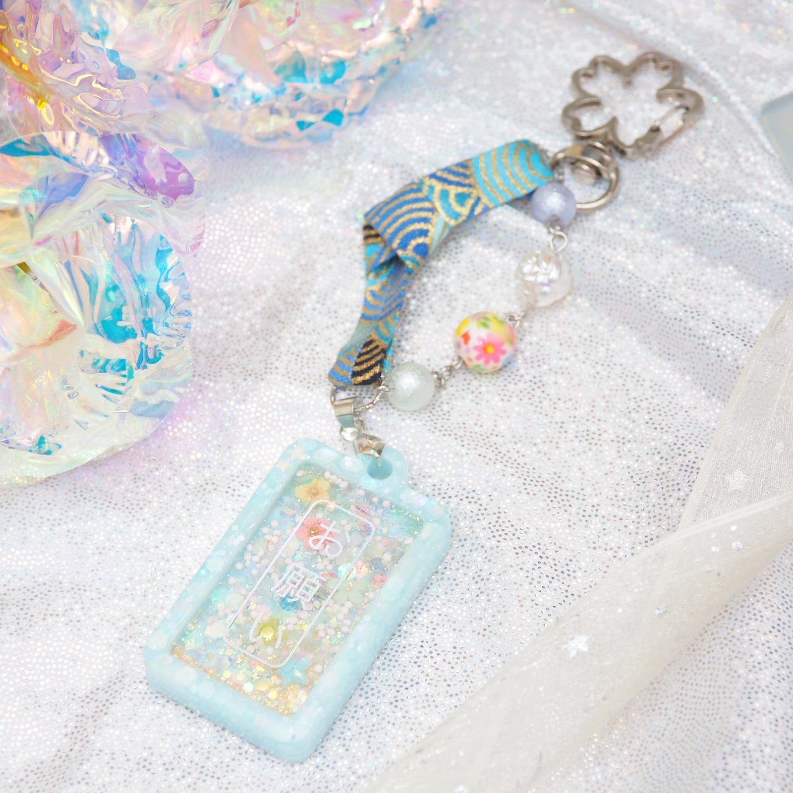 Blue Tanzaku Charm