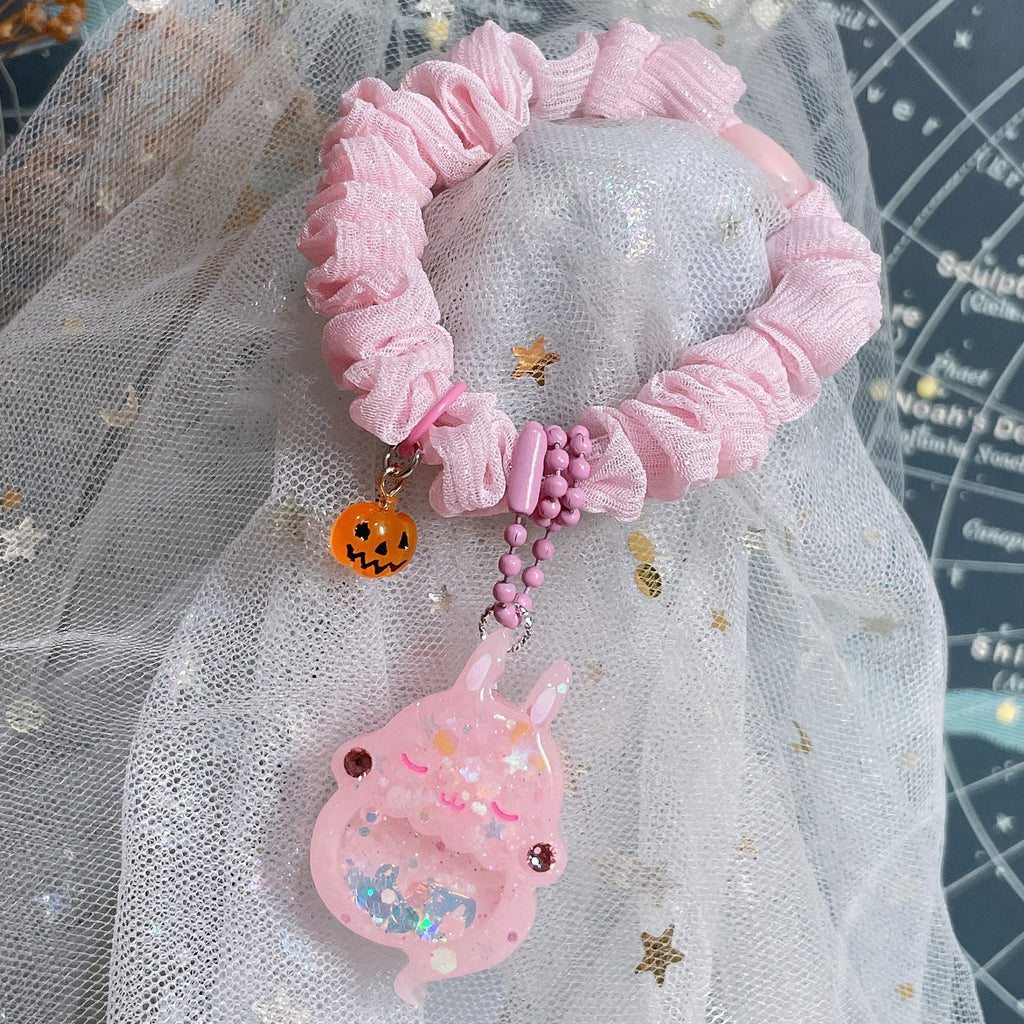 Pink Guava Ghostie Bun Hairtie