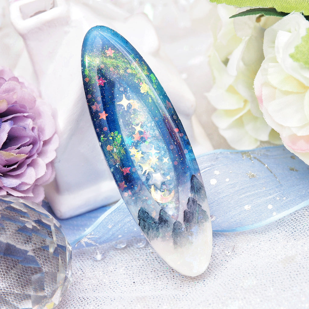 Natural Aurora Clip E (7cm hairclip)