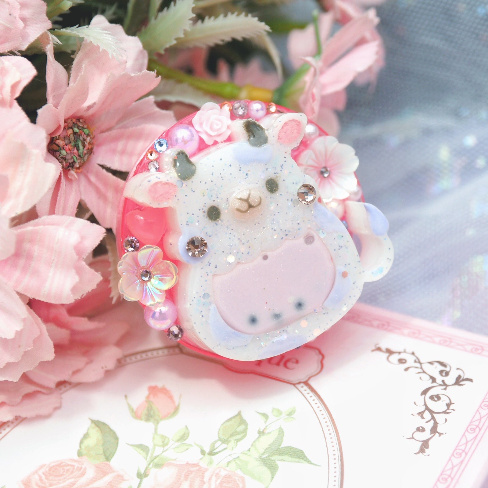 Taro Boba Cow Phone Grip