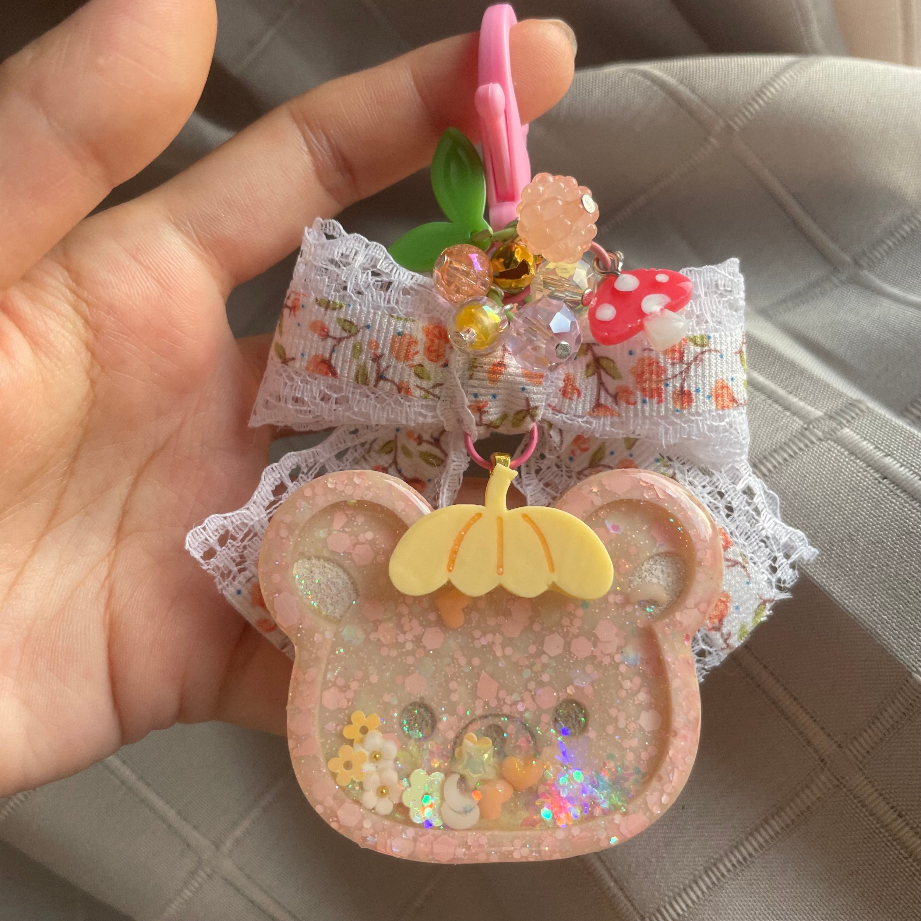 Pumpkin Kuma Charm