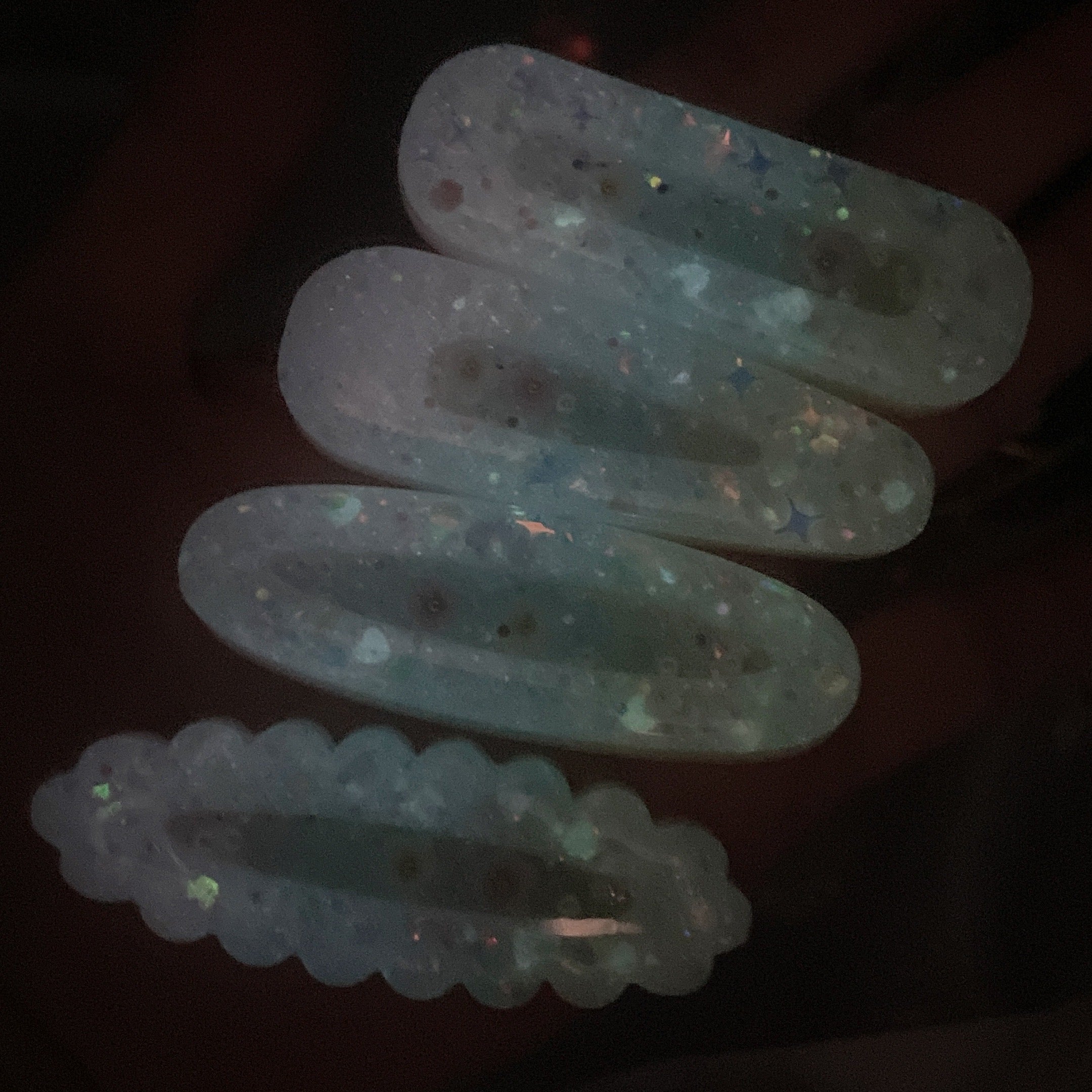 Rainbow Candy Hairclip (Oval)