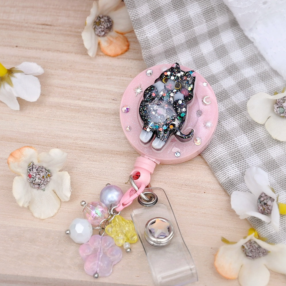 Badge Reel  - Oopsie Black Cat