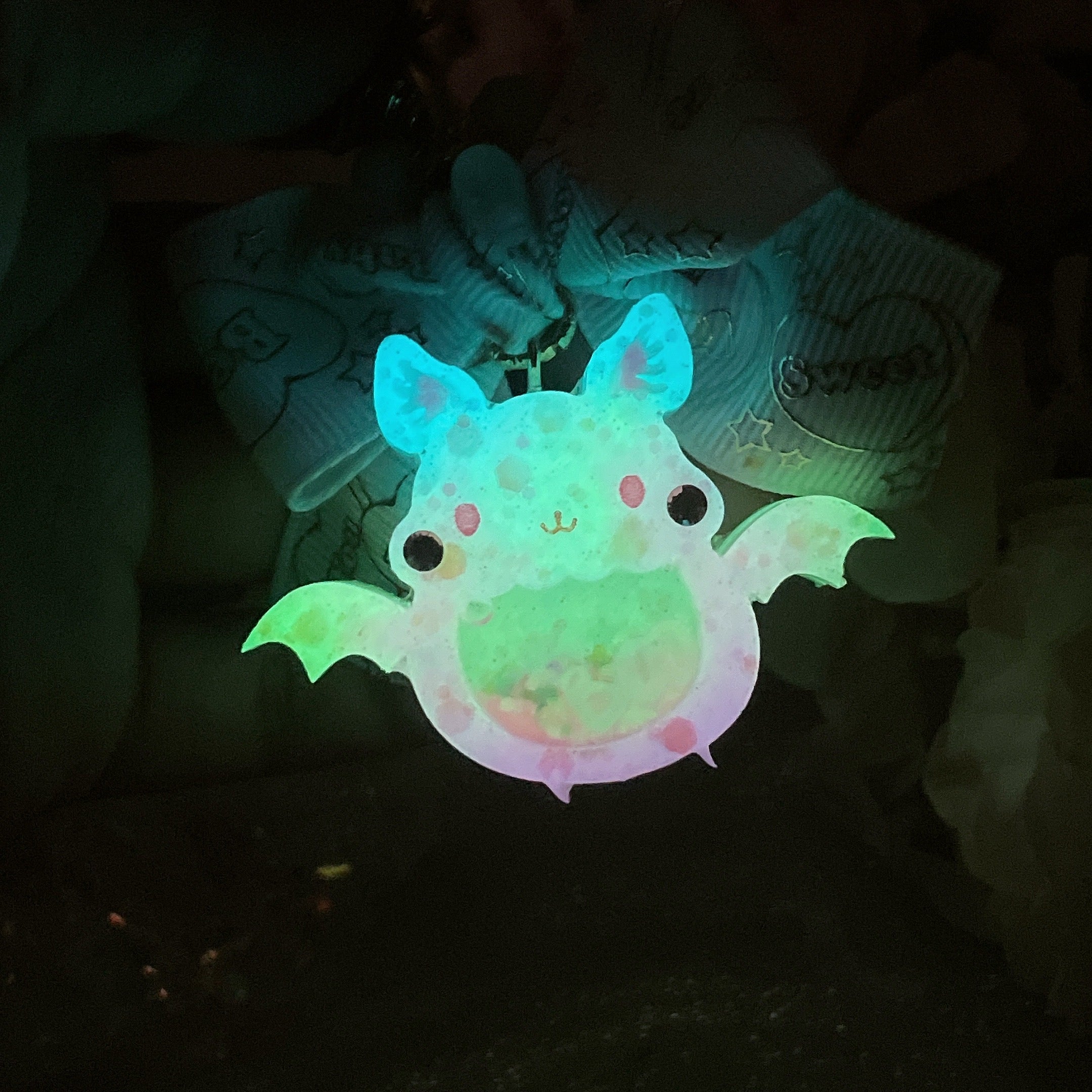 Gold Melona Froot Bat Charm
