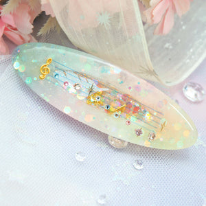 Toccata & Fugue in D Minor Musical barrette (7cm gold clasp)