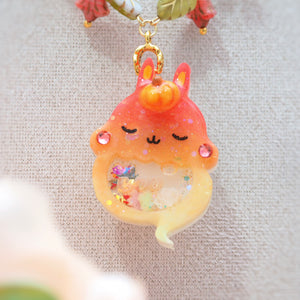 Light Up✨Autumn Ghostie Bunkin 14" Beaded Necklace