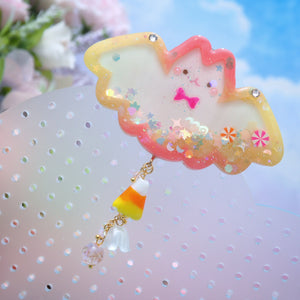 Spookie Candy Corn Bat Clasp