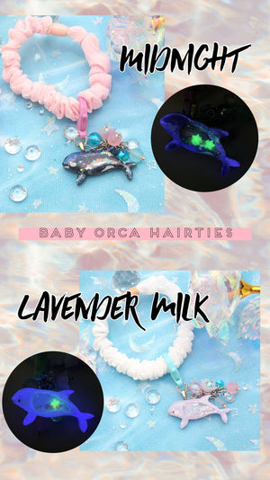 Baby Orca Charm (Pastel Hairties)
