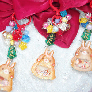 Gingerbread Buns with Ribbon Hairclip