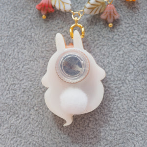 Light Up✨Autumn Ghostie Bunkin 14" Beaded Necklace