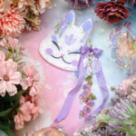 Wisteria Painted Kitsune Mask