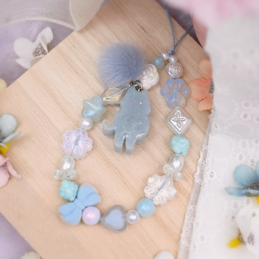 Short Straps - Milky Frost Russian Blue