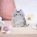 Cat Brooch - Silver Classic