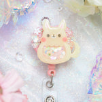 Fairy Sand Fox Heart Badge Reel