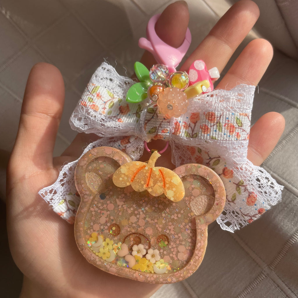 Pumpkin Kuma Charm