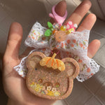 Pumpkin Kuma Charm