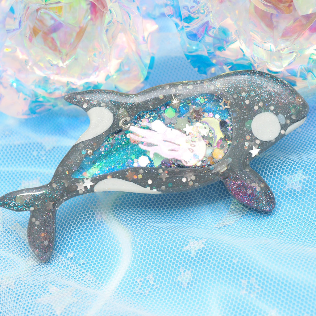 Steel Orca - 6cm teardrop clip