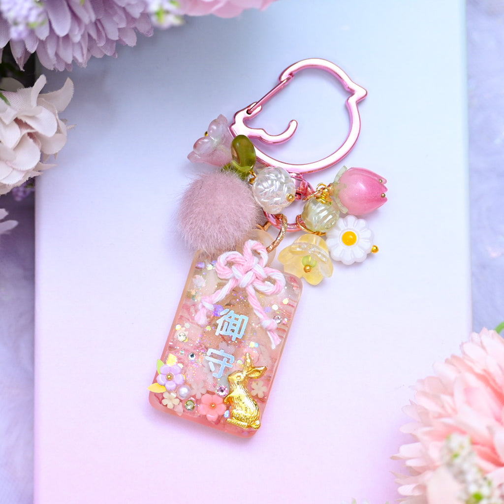 Garden of A-bun-dance Omamori Charm (curious bunny)