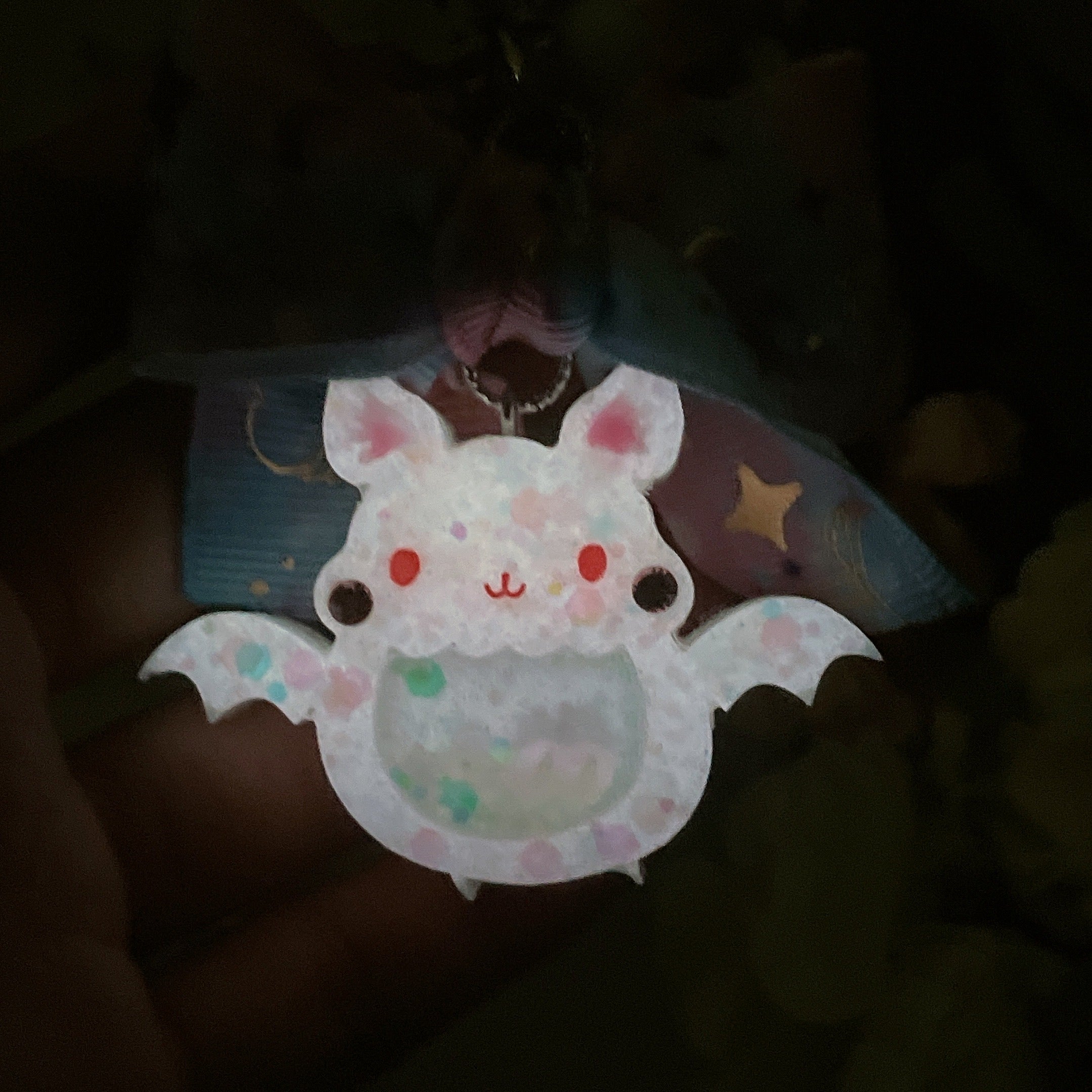 Button Mushroom Froot Bat Charm