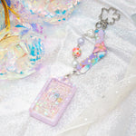 Purple-Silver Tanzaku Charm