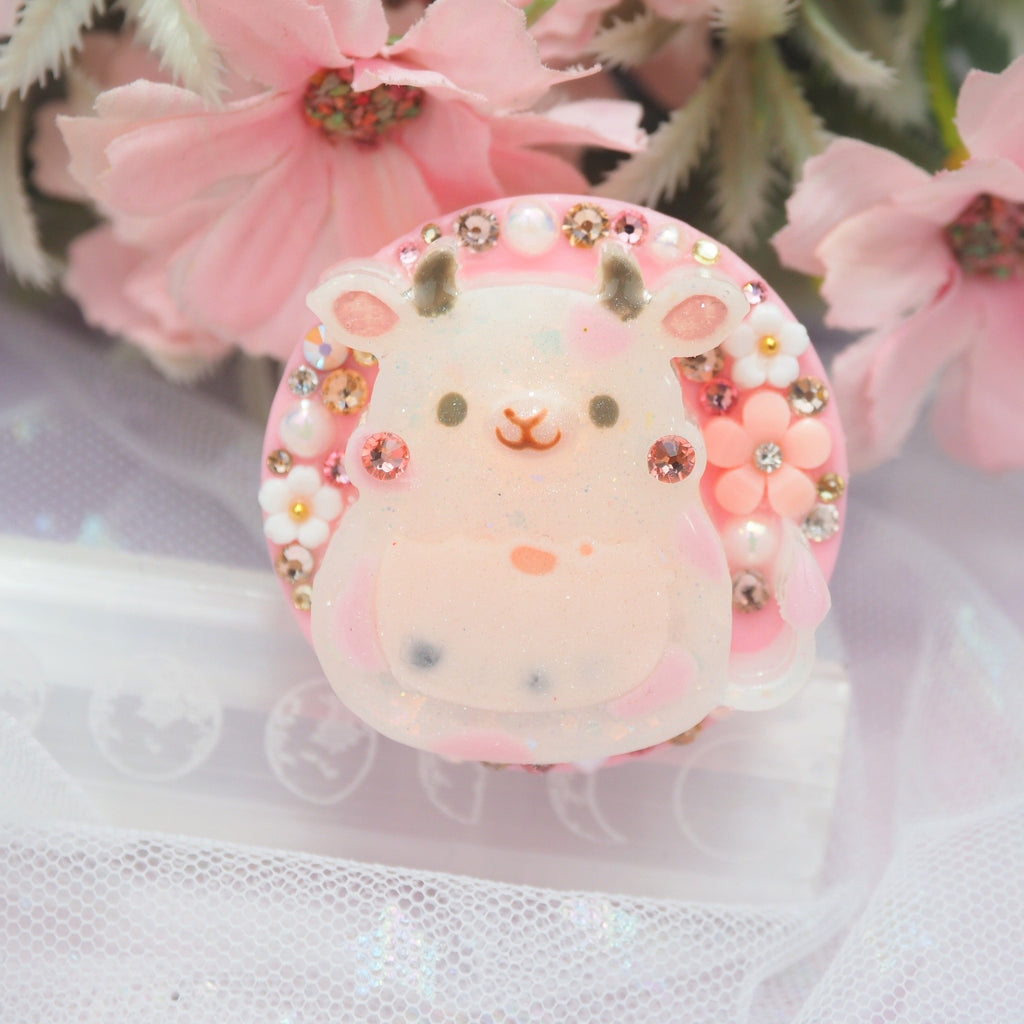 Strawberry Boba Cow Phone Grip
