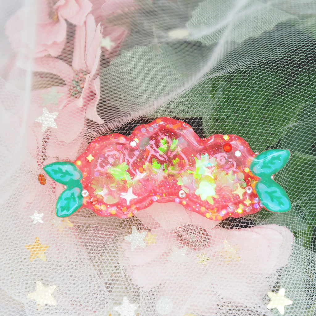 Mini Bed of Roses Hairclip
