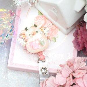 Fairy Cow Heart Badge Reel