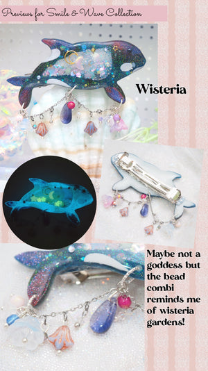 Wisteria - 7cm Orca Clasp