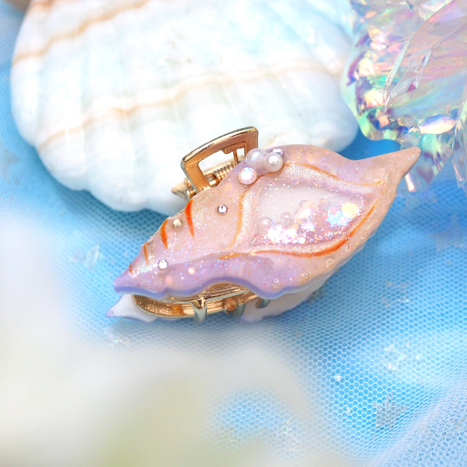 Cowrie - Baby Conch 4.5cm Hair Claw