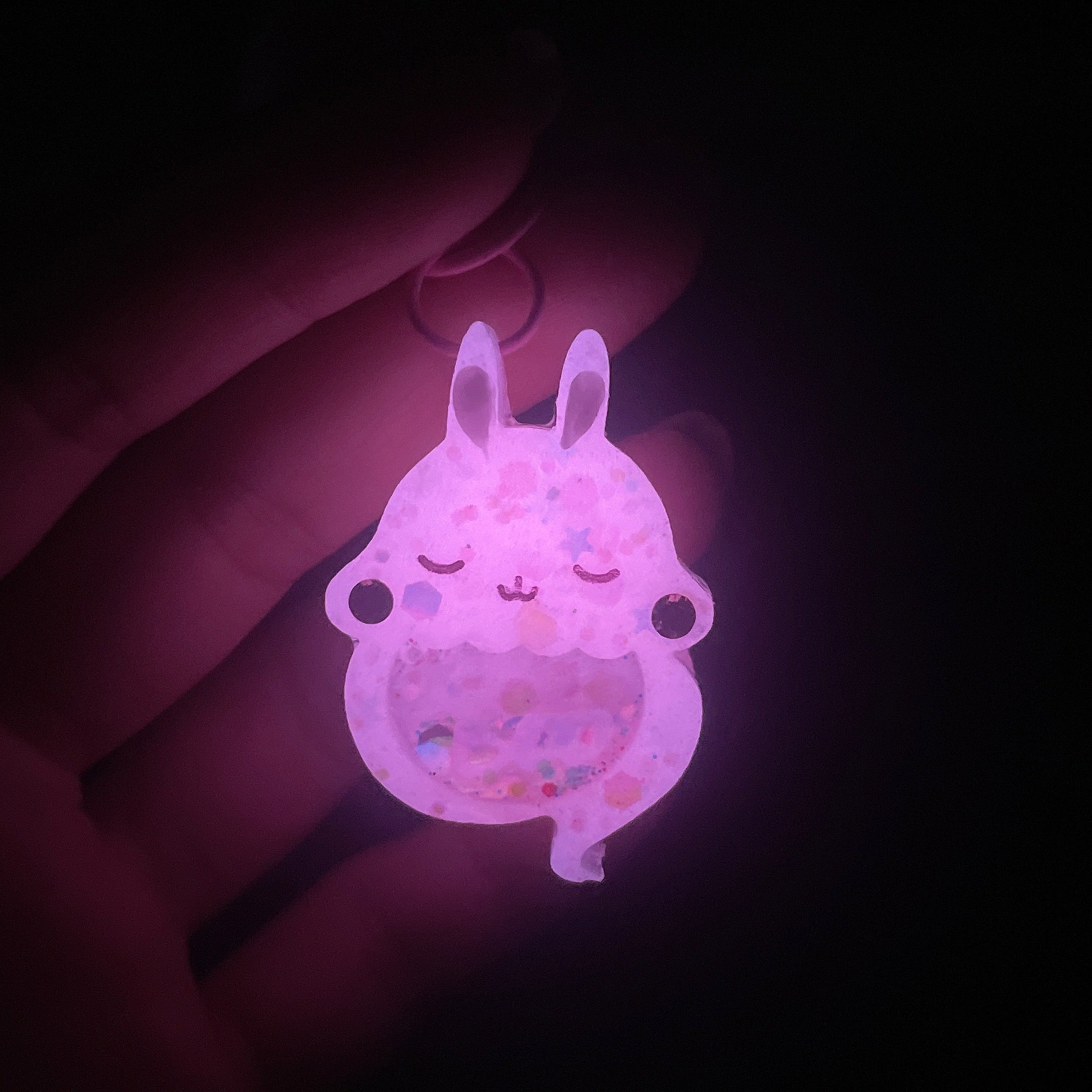 Lychee Gummy Ghost Bun Charm