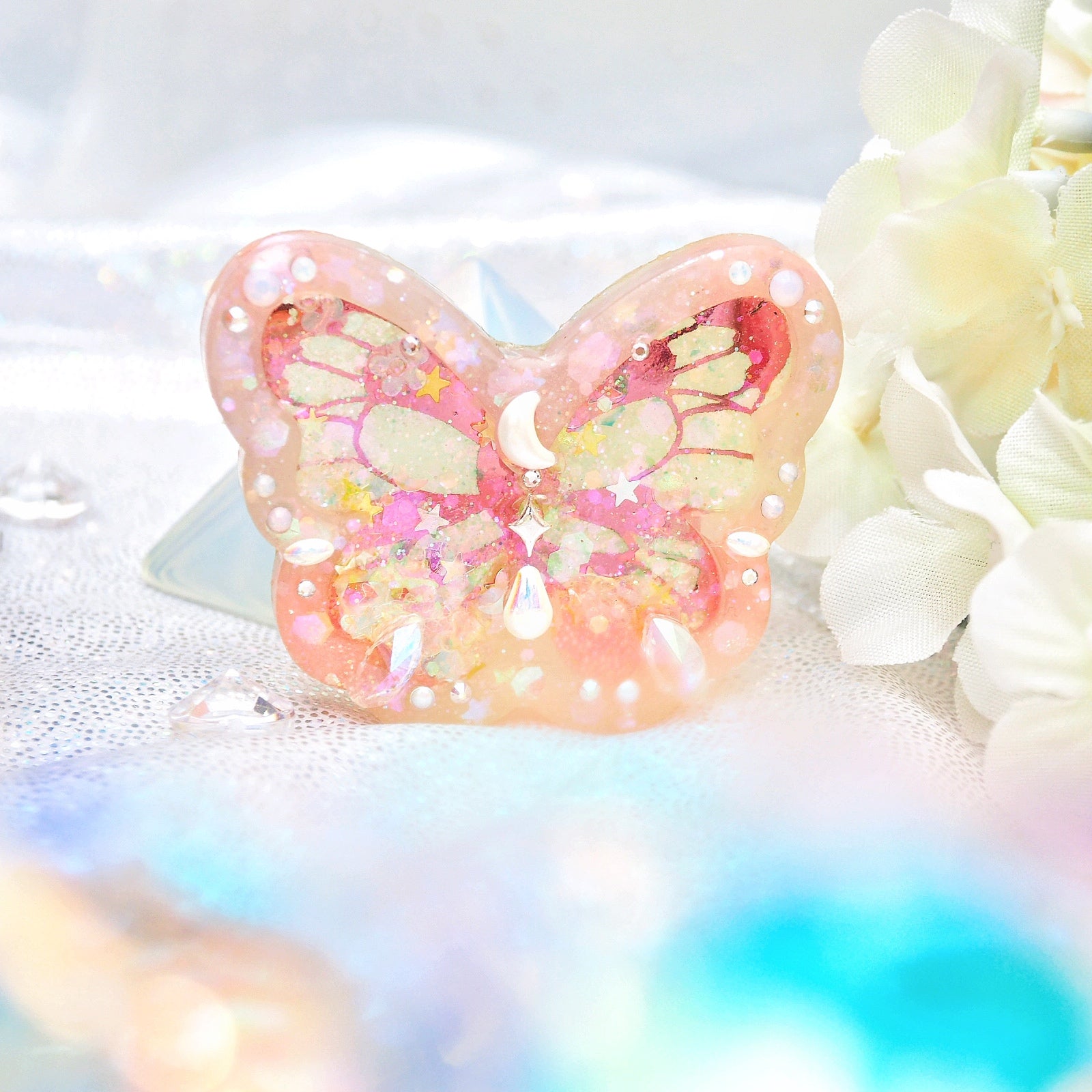 Solune Nympha Bejewelled Lepidoptera Hairclip