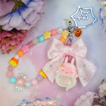 Candy Loop Pink-a-boo Ghostie Bun Charm